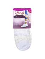 Módní silonkové ponožky s puntíky TRENDY SOCKS - BELLINDA - bílá