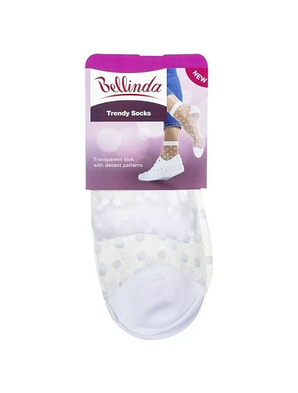 Módní ponožky s puntíky SOCKS  bílá model 15436400 - Bellinda