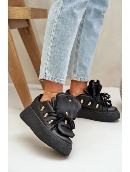 Dámské Sneakersy Na Platformě Černé Dolistana Dámské Sneakersy Na Platformě Černé Dolistana