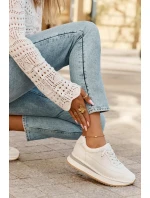 Kožené Dámské Tenisky Na Platformě Big Star model 21692994 Bílé - Big Star Shoes Kožené Dámské Tenisky Na Platformě Big Star model 21692994 Bílé - Big Star Shoes