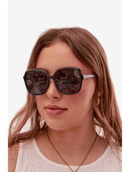 Dámské sluneční brýle se model 22031611 kamínky Černé - Boto