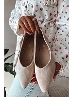 Baleríny Béžové z Eko Semiše Lelisa Baleríny Béžové z Eko Semiše Lelisa