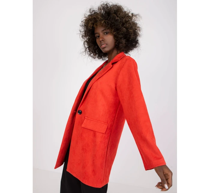 Dámské sako DHJ MA 15286 korálové Dámské sako DHJ MA 15286 korálové