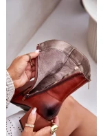 Zateplené Dámské Kotníkové Boty Na Podpatku Hnědé Relabina Zateplené Dámské Kotníkové Boty Na Podpatku Hnědé Relabina