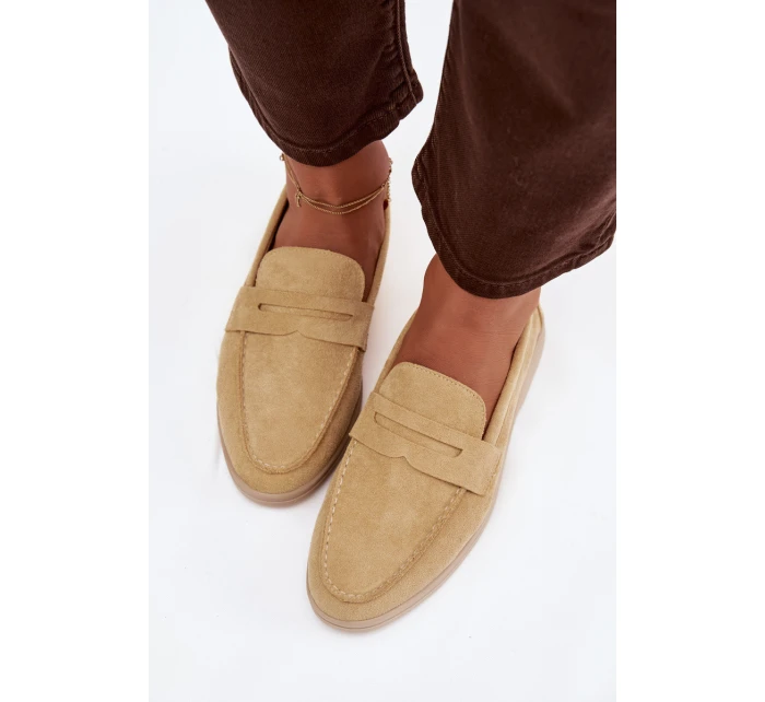 Dámské mokasíny z eko semiše – žluté Renelia Dámské mokasíny z eko semiše – žluté Renelia