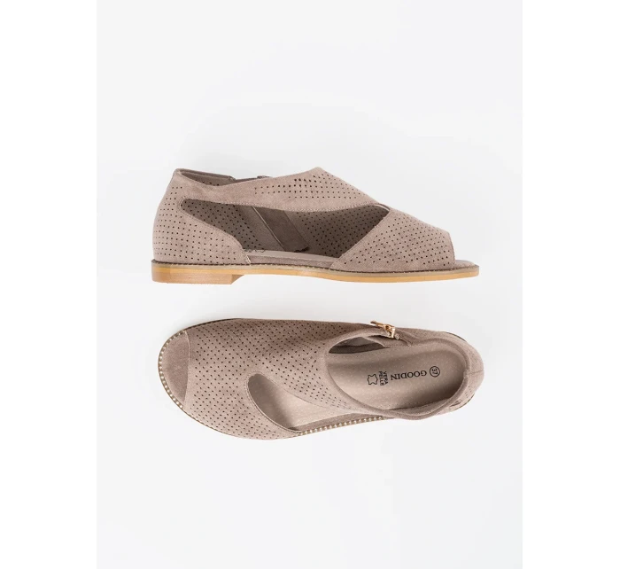 Praktické sandály model 21144075 dámské na plochém podpatku - GOODIN