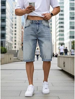 Pánské modré džínové šortky FashionStreet SX2583