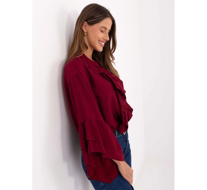 Koszula MI KS model 21717744 bordowy - FPrice