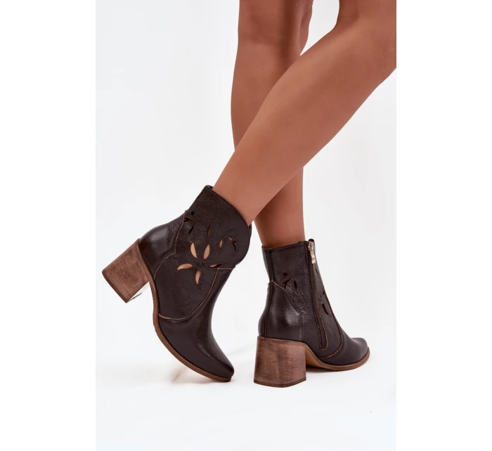 Boty na podpatku  model 222963 Step in style