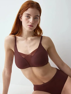 Dámská podprsenka Triumph Shape Smart P - Velvet Chocolate - hnědá 7859 - TRIUMPH