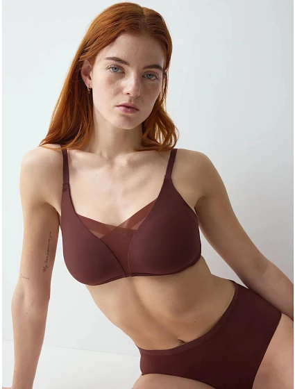 Dámská podprsenka Triumph Shape Smart P - Velvet Chocolate - hnědá 7859 - TRIUMPH Dámská podprsenka Triumph Shape Smart P - Velvet Chocolate - hnědá 7859 - TRIUMPH