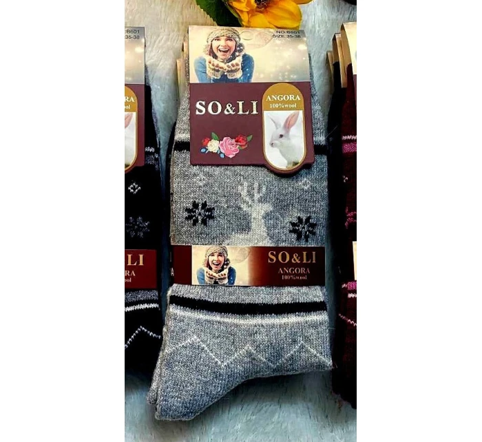 WiK 002 dámské ponožky Angora 111 35-42
