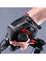 Cyklistické rukavice Rockbros S143-BK XXL s gelovými polštářky - černé