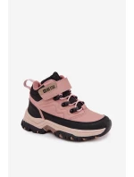 Dětské sněhové boty na suchý zip Big Star model 21706139 Růžové - Big Star Shoes Dětské sněhové boty na suchý zip Big Star model 21706139 Růžové - Big Star Shoes
