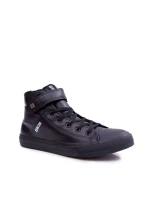 Pánské vysoké zateplené tenisky Big Star - černé Pánské vysoké zateplené tenisky Big Star - černé
