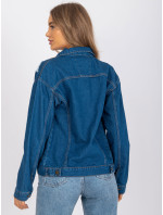 Dámská džínová bunda s dírami Rue Paris - modrá