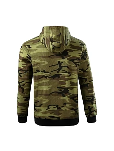 Pánská mikina bez knoflíků Camo M MLI-C1934 army - Malfini