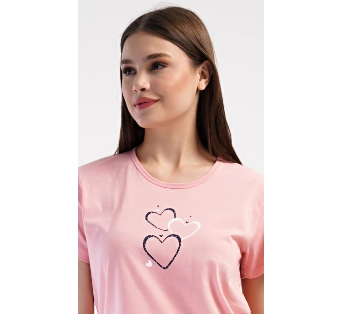 Dámské domácí šaty s tříčtvrtečním rukávem Lekníny