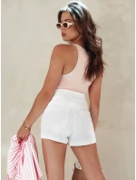 Dámské šortky STREETVIBE white FashionStreet SY0388 Dámské šortky STREETVIBE white FashionStreet SY0388