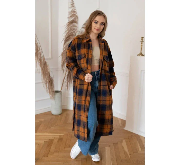 modrý dámský  kabát model 14999259 - K.ZELL