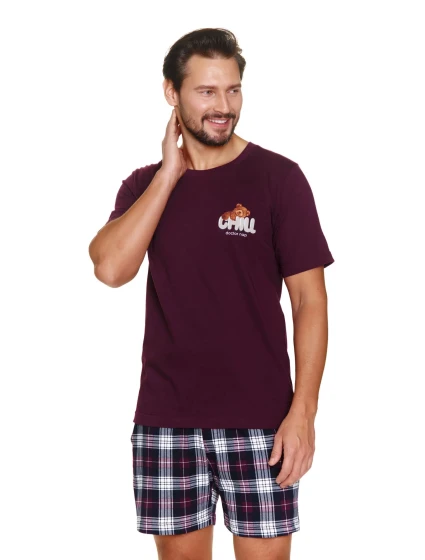 Pánské pyžamo model 21044194 wine - Doctornap