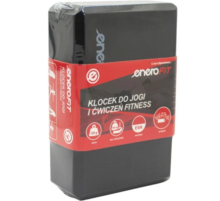 CVIČEBNÍ BLOK JÓGA PILATES FITNESS BLOK ČERNÝ ENERO FIT
