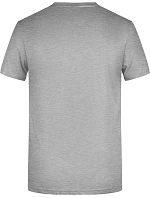 Daiber 8008 Pánské tričko z bio bavlny 02.8008 grey heather Daiber 8008 Pánské tričko z bio bavlny 02.8008 grey heather