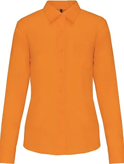 K 549 Popelínová halenka s dlouhým rukávem orange model 22510307 - Kariban