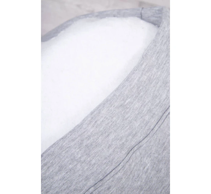 Zateplený set s mikinou s kapucí šedý Zateplený set s mikinou s kapucí šedý