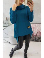 Mikina s dlouhými zády a kapucí Marine