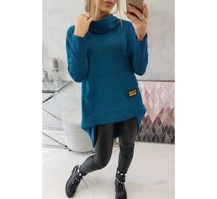 Mikina s dlouhými zády a kapucí Marine