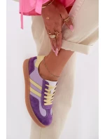 Kožené Dámské Tenisky LR61-7059 Fialové Kožené Dámské Tenisky LR61-7059 Fialové