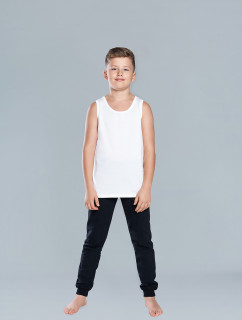 Chlapecké tričko Tytus se širokými ramínky - bílé