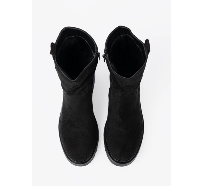 Trendy kotníčkové boty dámské černé platforma Trendy kotníčkové boty dámské černé platforma