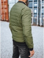 Pánská prošívaná bunda bomber zelená Dstreet model 21963657 - FashionStreet