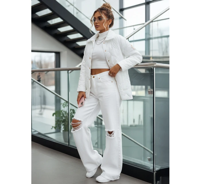 Kurtka pikowana damska RATIA ecru FashionStreet TY3613