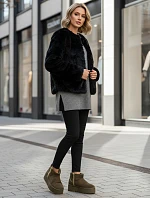 Dámské semišové zelené sněhule FashionStreet ZY1295