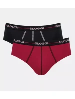 Pánské slipy Start Midi C2P box - BLUE - DARK COMBINATION - kombinace modré M008 - SLOGGI Pánské slipy Start Midi C2P box - BLUE - DARK COMBINATION - kombinace modré M008 - SLOGGI