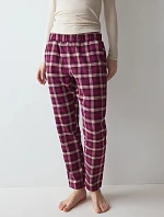 Dámské pyžamové kalhoty Mix & Match Tapered Trouser Flannel 02 X Pink růžové - TRIUMPH