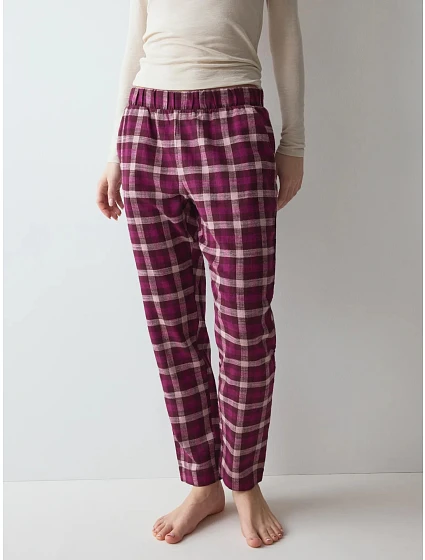 Dámské pyžamové kalhoty Mix & Match Tapered Trouser Flannel 02 X Pink růžové - TRIUMPH Dámské pyžamové kalhoty Mix & Match Tapered Trouser Flannel 02 X Pink růžové - TRIUMPH