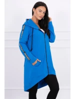 Mikina se zipem na zádech z džínoviny