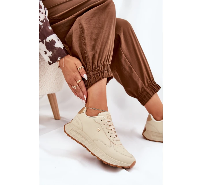 Lehké Sportovní Boty Dámské Big Star model 21690790 HIPOLY SYSTEM Béžové - Big Star Shoes Lehké Sportovní Boty Dámské Big Star model 21690790 HIPOLY SYSTEM Béžové - Big Star Shoes