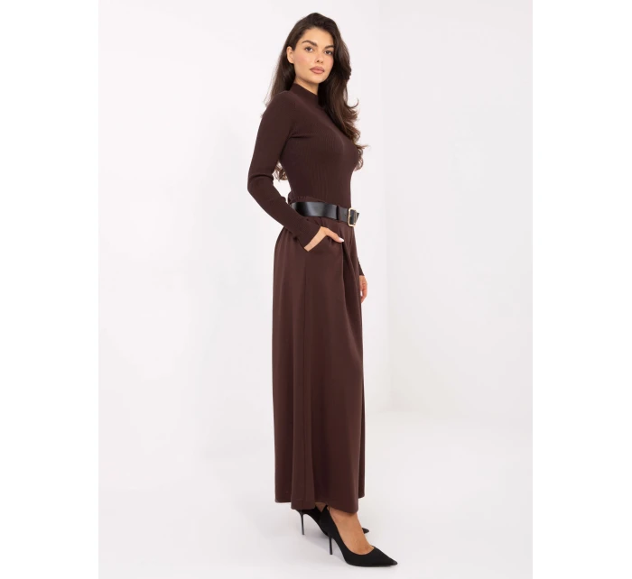 Spodnie IT SP model 21462801 brązowy - FPrice Spodnie IT SP model 21462801 brązowy - FPrice