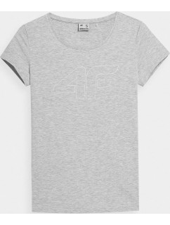 Dámské tričko 4F H4L22-TSD353 šedé