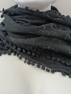 Dámský šátek černý - FPrice