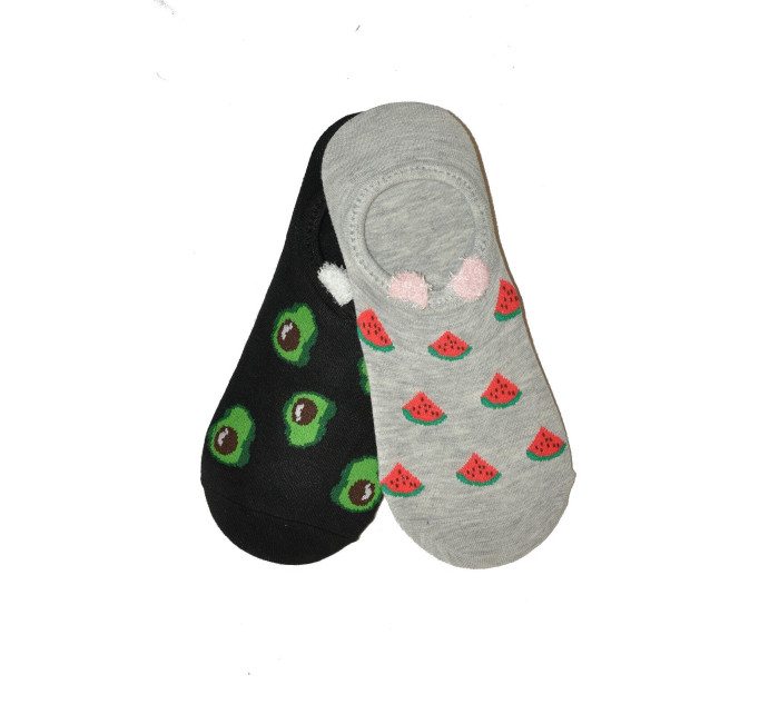 Dámské ponožky baleríny WiK 0144 Midini Ovoce A'2 36-41