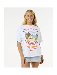 Tričko RIP CURL Cove Heritage Tee, bílé