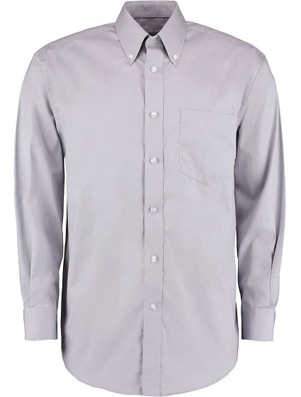 Kustom Kit KK 105 (18,5-23) Košile Oxford s dlouhým rukávem 43.105X silver grey Kustom Kit KK 105 (18,5-23) Košile Oxford s dlouhým rukávem 43.105X silver grey