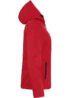 Clique Padded Hooded Softshell Women Dámská zateplená softshellová bunda s kapucí 67.0953 red Clique Padded Hooded Softshell Women Dámská zateplená softshellová bunda s kapucí 67.0953 red