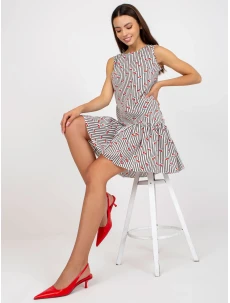 Šaty LK SK 506962.35P bílá a černá